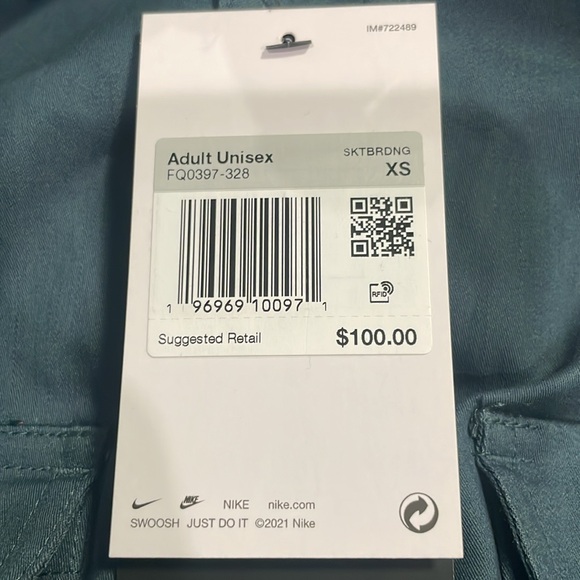 NEW!! Nike SB Tanglin Woven Skate Button-Up Long Sleeve Shirt. Unisex XS - Picture 6 of 7